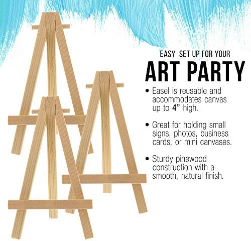 US Art Supply 5 Inch Mini Easel Display Stand 24 Pack