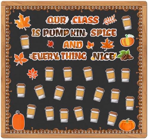 Fall Bulletin Board Decoration Set with 200 Glue Points