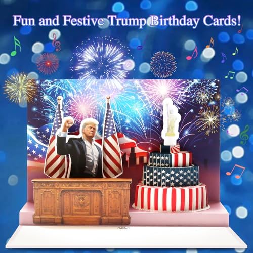 Birthday Card with Talking Donald and Light for Fun Greetings