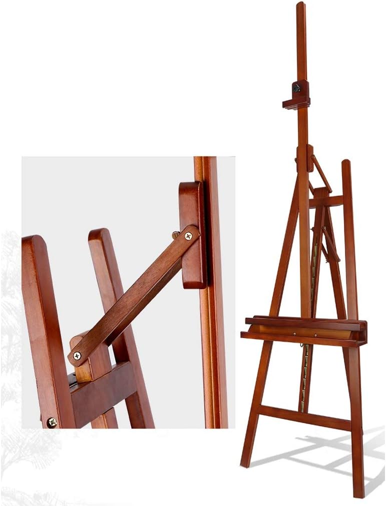 Adjustable Height Beech Artist Easel with Tripod Base