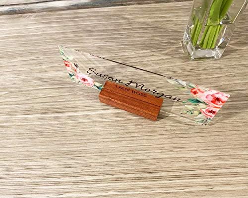 Personalized Name Plate for Desk Modern Office Decor