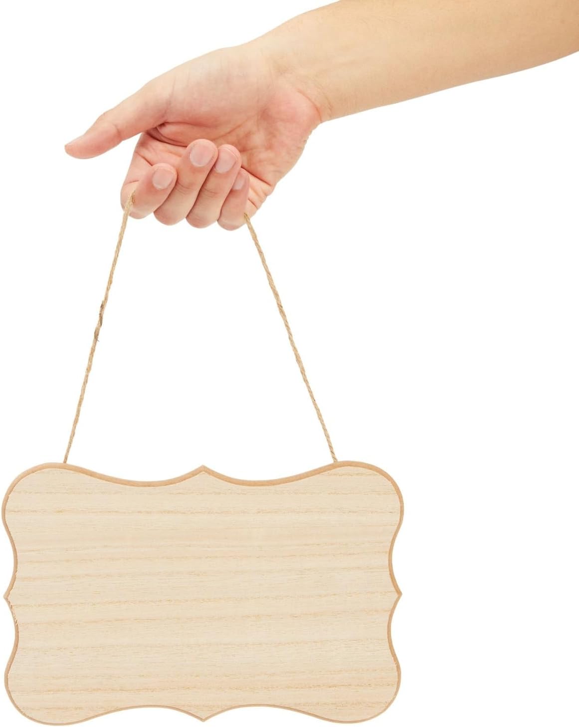 Juvale Wooden Plaques for Crafts 9x6 Inch 6 Pack