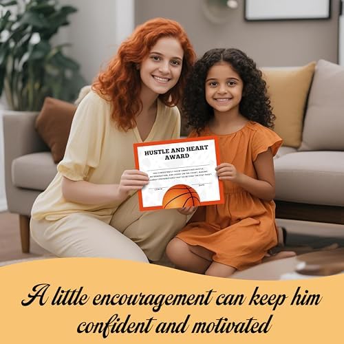 25 Piece Basketball Award Certificates for Ceremonies and Events