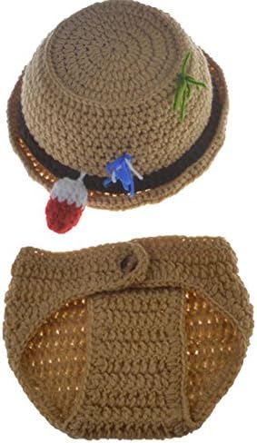 Vedory Baby Newborn Photo Props Set Fisherman Costume