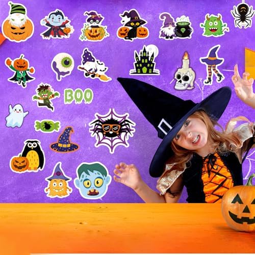 Halloween Bulletin Board Decorations with 81 Cutouts