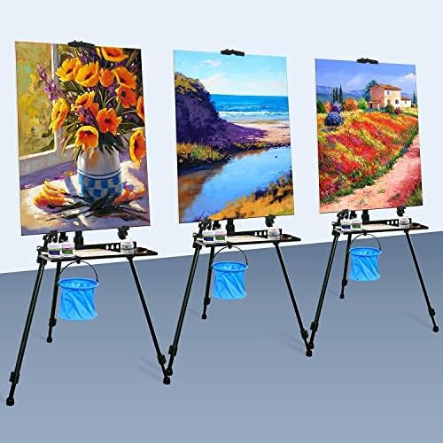 Adjustable Artist Easel Stand with Tray and Carry Bag