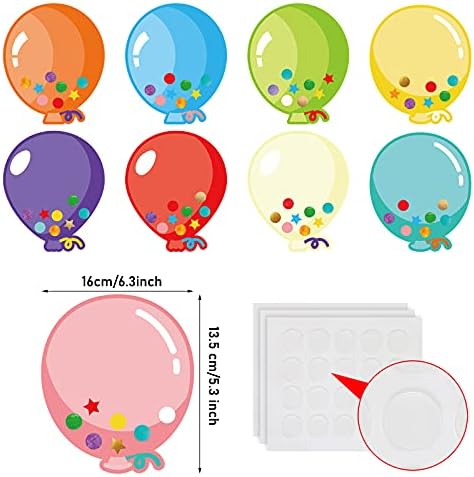 Zonon 45 Piece Balloon Cutouts for Classroom Decorations