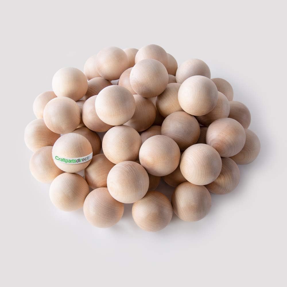 1 Inch Unfinished Wooden Balls Pack of 100