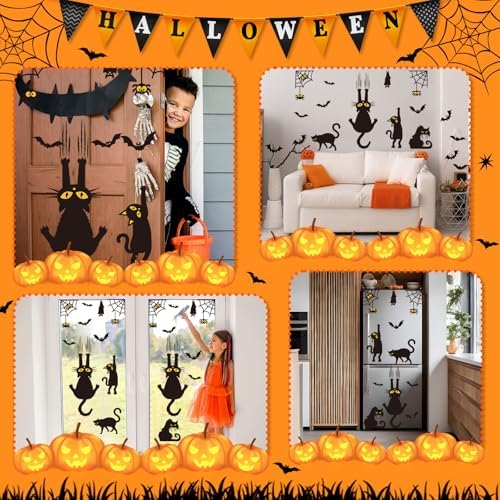 Halloween Bulletin Board Decorations Set Black Cat Cutouts