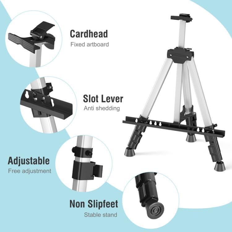 Lightweight Portable Aluminum Easel Tripod Stand for Kids and Students