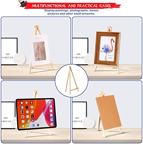 BBTO 30 Pack Tall Wood Easels for Painting Display