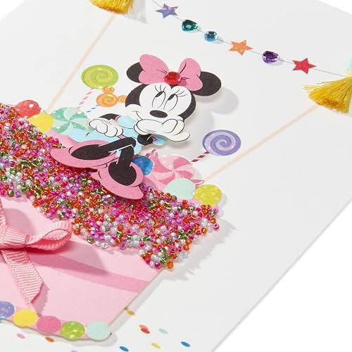 Papyrus Minnie Mouse Birthday Card - Happy Wishes