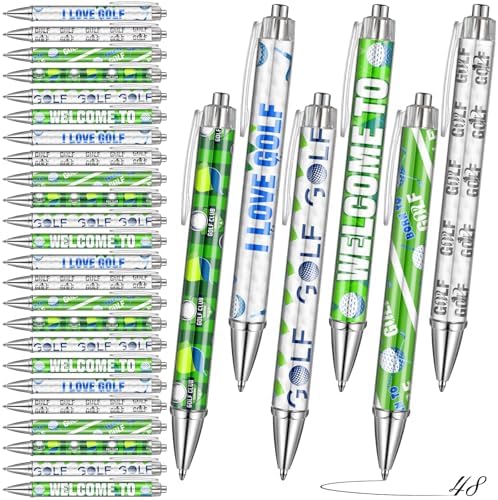 48 Golf Themed Birthday Party Pens with Golf Ball Design