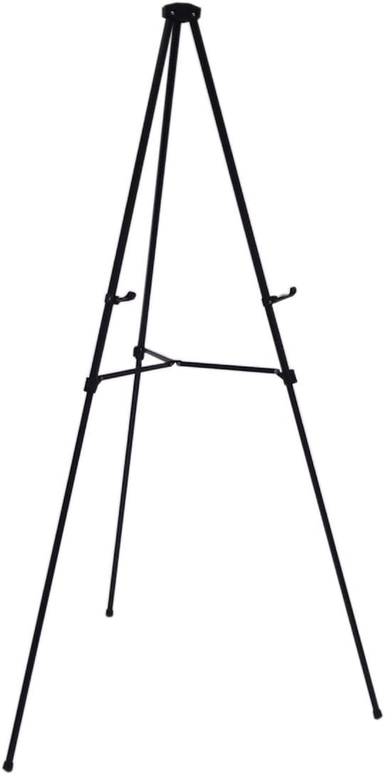 Lightweight Aluminum Telescoping Easel 70 Inches Black