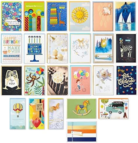 Hallmark 24 Handmade Assorted Greeting Cards Herringbone Pattern