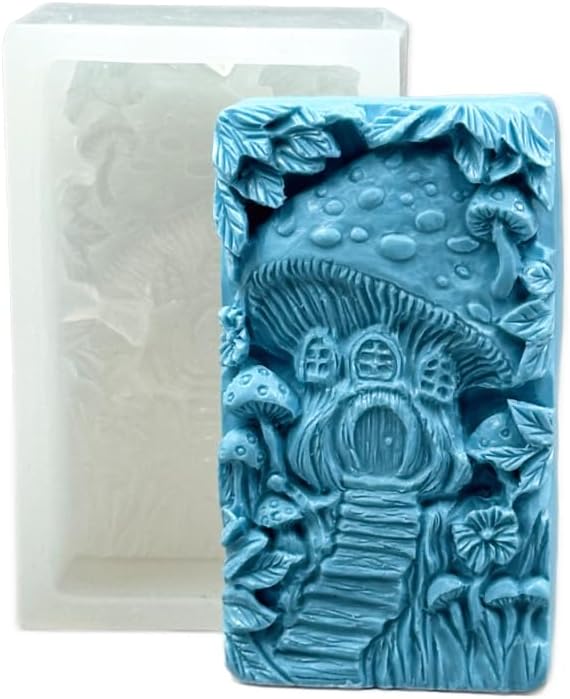 Mushroom House Silicone Mold for Soap Making and Crafts