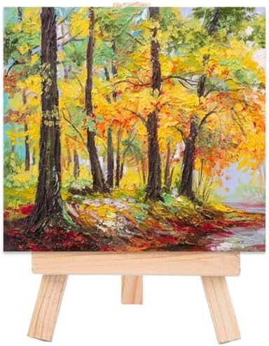 EBOOT 12 Pack Mini Wood Display Easel 5 Inch