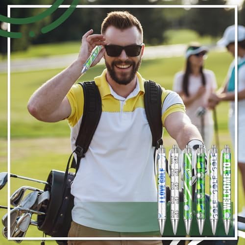 48 Golf Themed Birthday Party Pens with Golf Ball Design
