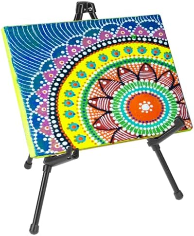 PATIKIL Tabletop Easel Stand for Display Brown