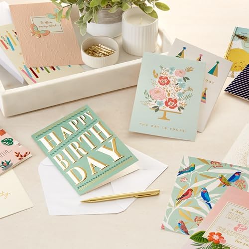 Hallmark Elegant All Occasion Card Assortment 12 Cards with Envelopes