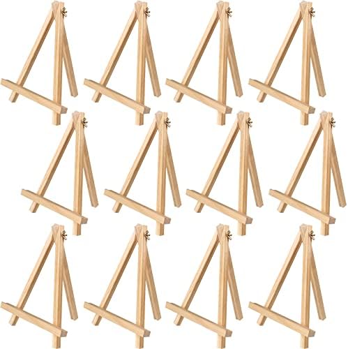 Tosnail 12 Pack 9 Inch Wooden Art Easel Stand