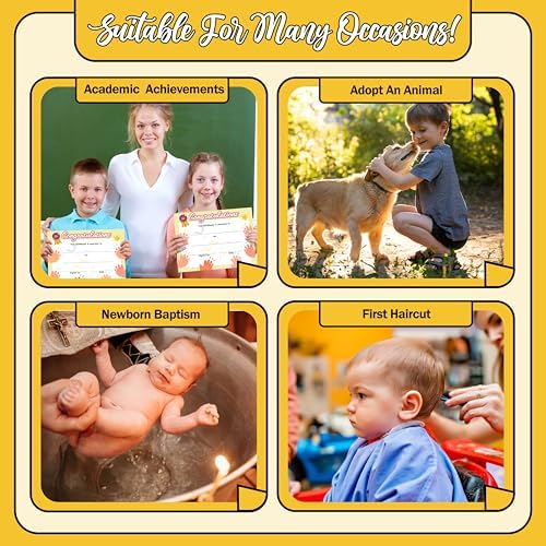 Certificate of Achievement 25 Pack for Kids