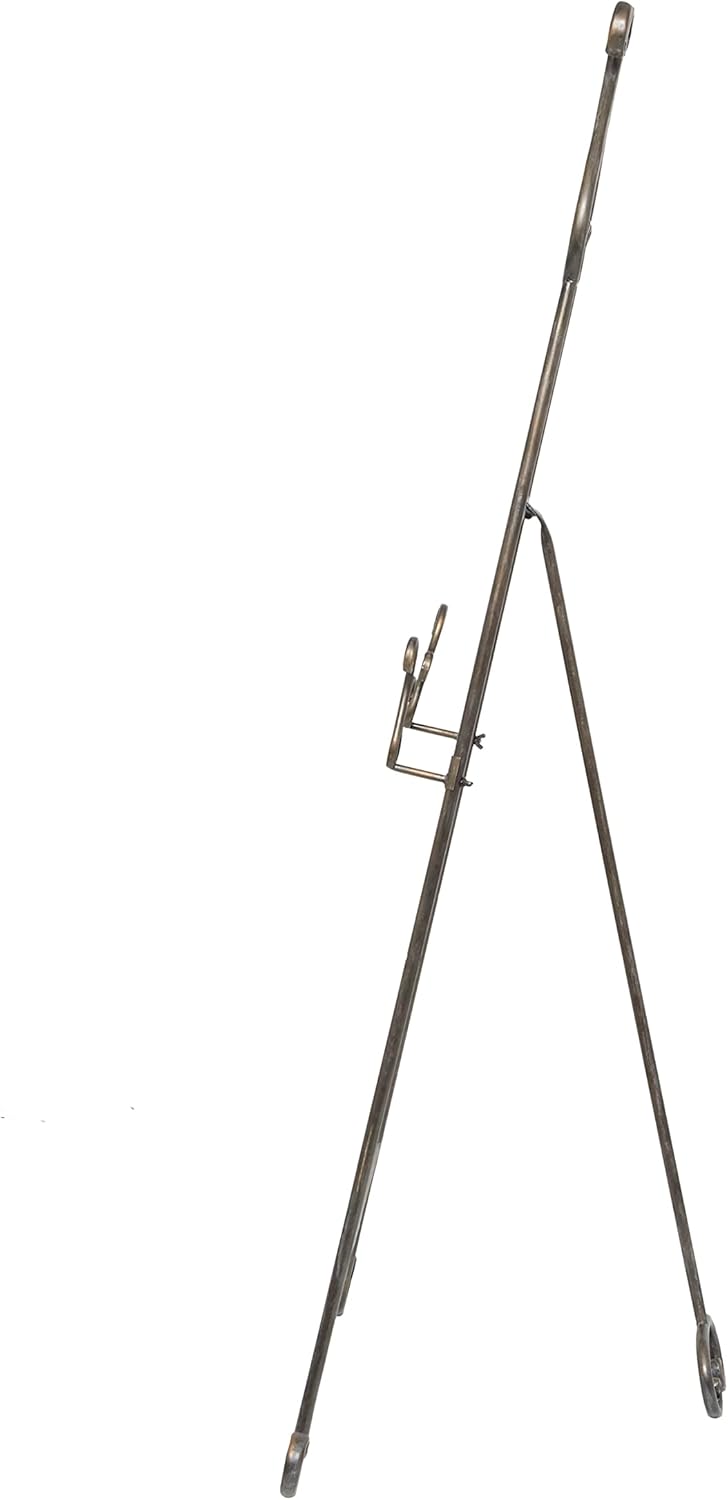 Deco 79 Adjustable 2 Tier Floor Standing Easel with Chain Support
