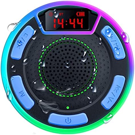 DuoTen Waterproof Bluetooth Speaker with LED Display and Light Show
