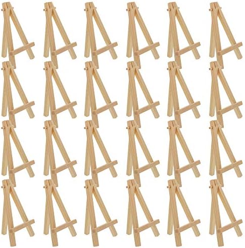 US Art Supply 5 Inch Mini Easel Display Stand 24 Pack