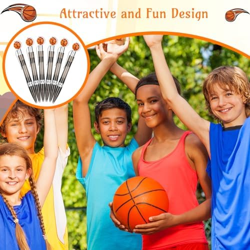 Zhanmai Basketball Design Ballpoint Pens 24 Pack