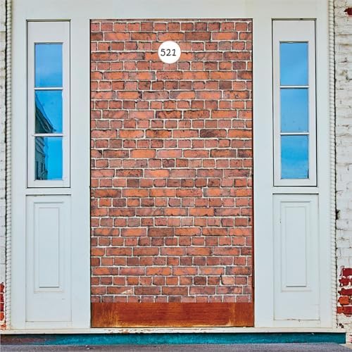 Brick Wall Backdrop Door Curtain Decor for Parties