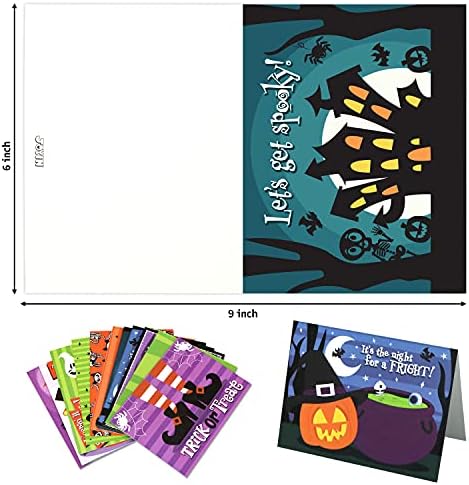 JOYIN Halloween Invitation Cards 72 Pcs 12 Designs