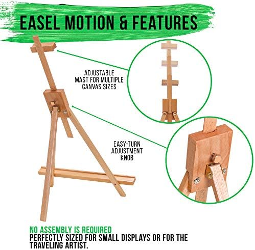 US Art Supply 31 Inch Adjustable Wood Easel