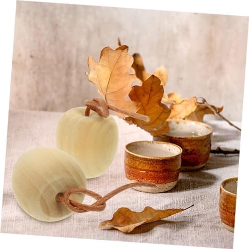 ABOOFAN 4pcs Unpainted Wood Fruit Decor DIY Kit