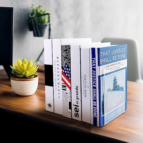 10 Piece Clear Acrylic Book Ends Set for Shelves