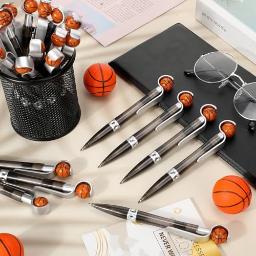 Zhanmai Basketball Design Ballpoint Pens 24 Pack
