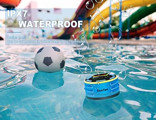 DuoTen Waterproof Bluetooth Speaker with LED Display and Light Show