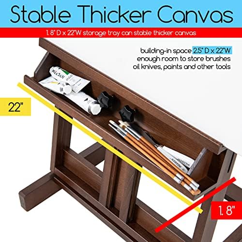 MEEDEN H-Frame Easel with Storage Tray 1
