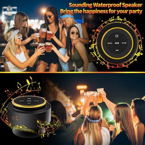 Bluetooth Shower Speaker with Carabiner IP67 Waterproof