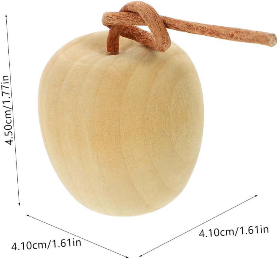 ABOOFAN 4pcs Unpainted Wood Fruit Decor DIY Kit