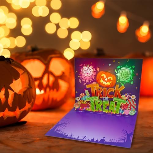 3D Pop Up Halloween Card with Light and Music
