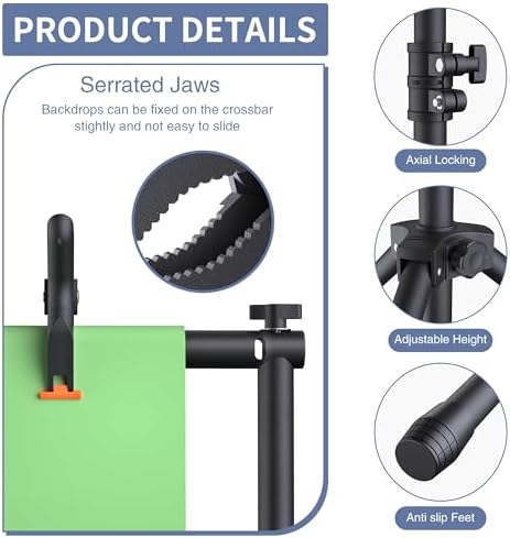 Adjustable Height and Width Backdrop Stand for Balloons Parties and Photo Sessions