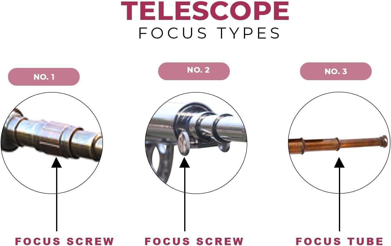 MARY NAUTICAL Maritime Style Telescope Decor