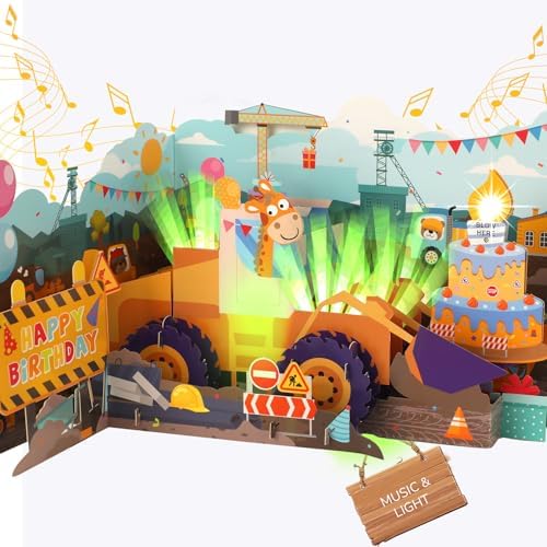 3D Pop Up Musical Birthday Card for Boys and Girls