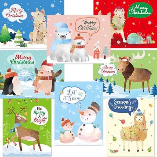 Fancy Land 24 Pack Christmas Greeting Cards with Envelopes