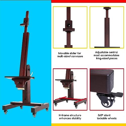 MEEDEN Heavy Duty Painting Easel for Large Canvas