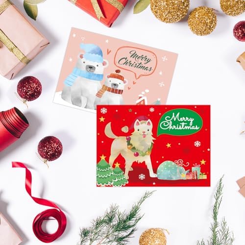 Fancy Land 24 Pack Christmas Greeting Cards with Envelopes