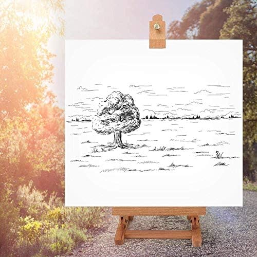 Artist Wooden Table Adjustable Easel Stand