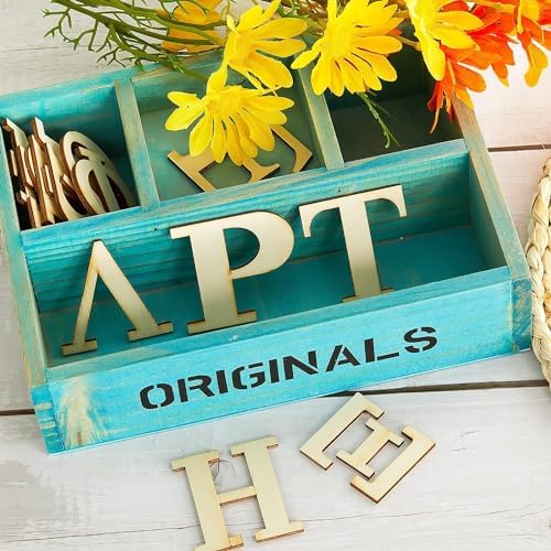 2 Inch 120 Pcs Wooden Greek Letters Set
