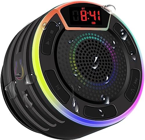 BassPal Bluetooth Speaker with LED Display and Light Show